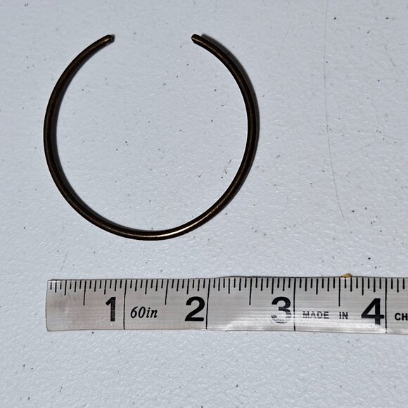 Simple Bronze Open Cuff Bracelet Minimalist Classic Fashion Jewelry Women - Picture 2 of 2